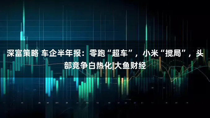 深富策略 车企半年报：零跑“超车”，小米“搅局”，头部竞争白热化|大鱼财经